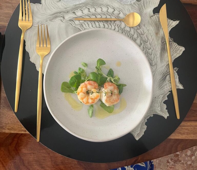 Pranzo in home restaurant gourmet